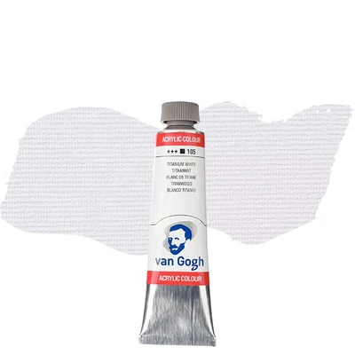 Talens Van Gogh akrilfesték, 40 ml - 105, titanium white