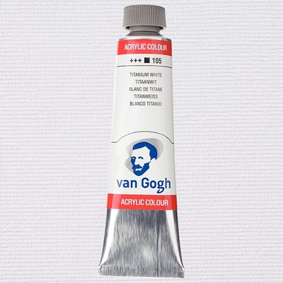 Talens Van Gogh akrilfesték, 40 ml - 105, titanium white