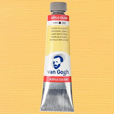 Talens Van Gogh akrilfesték, 40 ml - 223, naples yellow deep