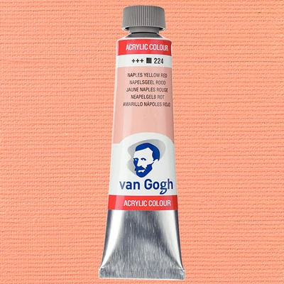 Talens Van Gogh akrilfesték, 40 ml - 224, naples yellow red