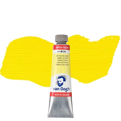 Talens Van Gogh akrilfesték, 40 ml - 267, azo yellow lemon