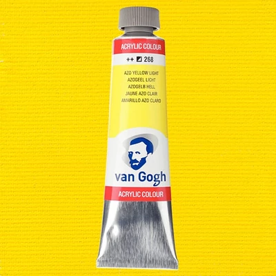 Talens Van Gogh akrilfesték, 40 ml - 268, azo yellow light