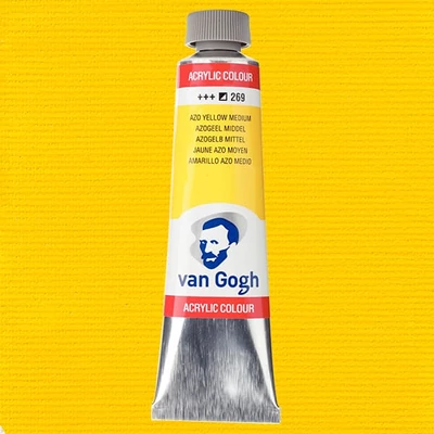 Talens Van Gogh akrilfesték, 40 ml - 269, azo yellow medium