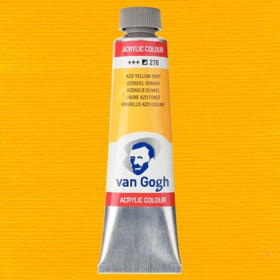 Talens Van Gogh akrilfesték, 40 ml - 270, azo yellow deep