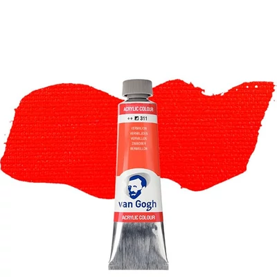 Talens Van Gogh akrilfesték, 40 ml - 311, vermilion
