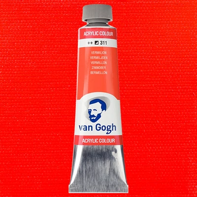 Talens Van Gogh akrilfesték, 40 ml - 311, vermilion