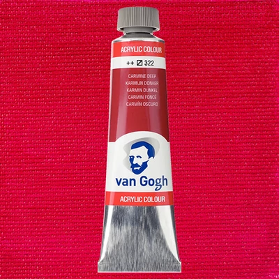Talens Van Gogh akrilfesték, 40 ml - 322, carmine deep