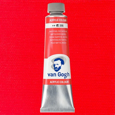Talens Van Gogh akrilfesték, 40 ml - 396, naphthol red medium