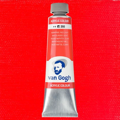 Talens Van Gogh akrilfesték, 40 ml - 398, naphthol red light