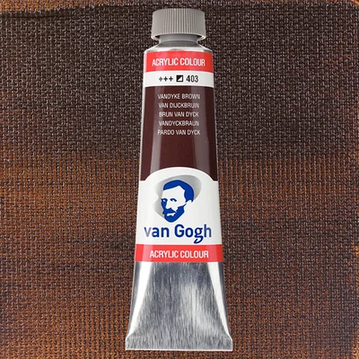 Talens Van Gogh akrilfesték, 40 ml - 403, vandyke brown