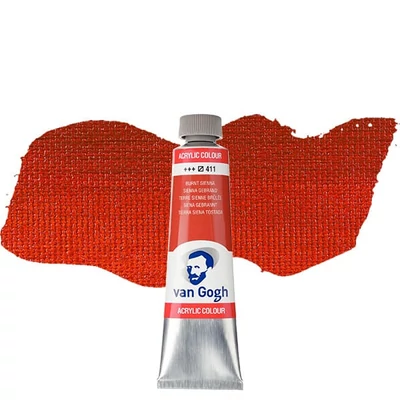 Talens Van Gogh akrilfesték, 40 ml - 411, burnt sienna