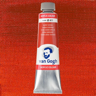 Talens Van Gogh akrilfesték, 40 ml - 411, burnt sienna
