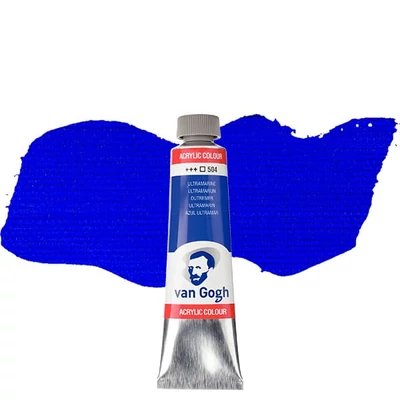 Talens Van Gogh akrilfesték, 40 ml - 504, ultramarine