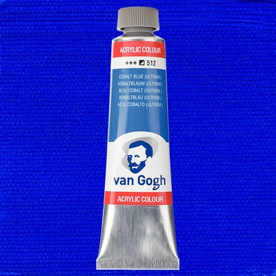 Talens Van Gogh akrilfesték, 40 ml - 512, cobalt blue
