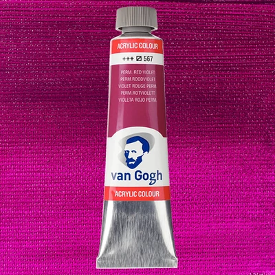 Talens Van Gogh akrilfesték, 40 ml - 567, permanent red violet
