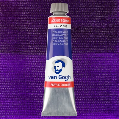 Talens Van Gogh akrilfesték, 40 ml - 568, permanent blue violet