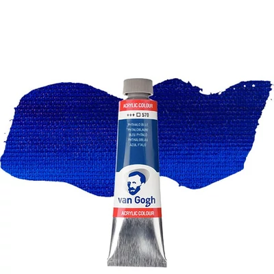 Talens Van Gogh akrilfesték, 40 ml - 570, phthalo blue