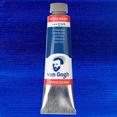 Talens Van Gogh akrilfesték, 40 ml - 570, phthalo blue