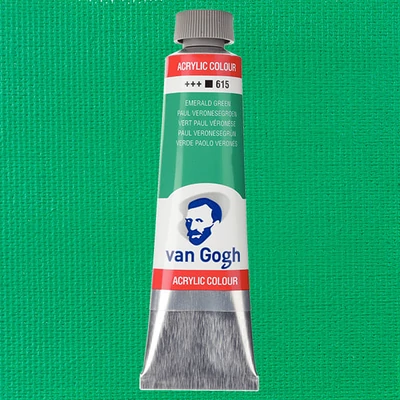 Talens Van Gogh akrilfesték, 40 ml - 615, emerald green