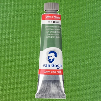 Talens Van Gogh akrilfesték, 40 ml - 668, chromium oxide green