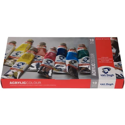 Talens Van Gogh akrilfesték készlet - 10x40 ml, basic set