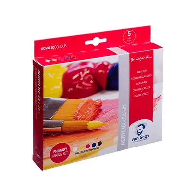 Talens Van Gogh akrilfesték készlet - 5x40 ml, primary mixing set