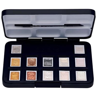 Talens Van Gogh akvarellfesték készlet - 12 db, metál és interference színek