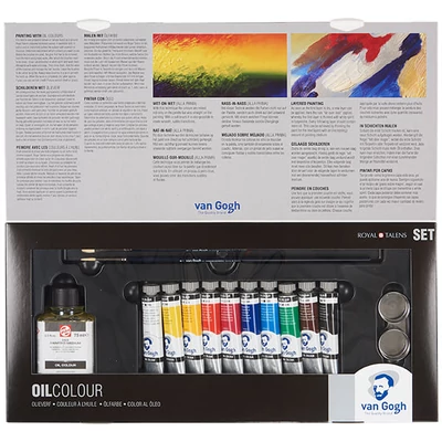 Talens Van Gogh olaj festőkészlet - 10x20 ml + kiegészítők
