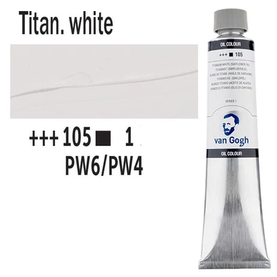 Talens Van Gogh olajfesték, 200 ml - 105, titanium white