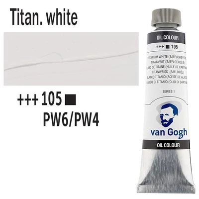 Talens Van Gogh olajfesték, 40 ml - 105, titanium white