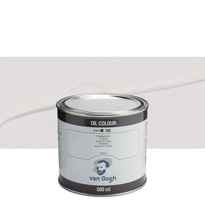 Talens Van Gogh olajfesték, 500 ml - 105, titanium white