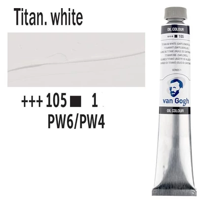Talens Van Gogh olajfesték, 60 ml - 105, titanium white