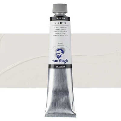 Talens Van Gogh olajfesték, 200 ml - 118, titanium white (linseed oil)