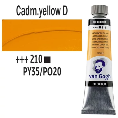 Talens Van Gogh olajfesték, 40 ml - 210, cadmium yellow deep