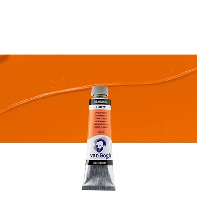 Talens Van Gogh olajfesték, 40 ml - 211, cadmium orange
