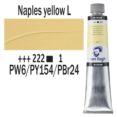 Talens Van Gogh olajfesték, 200 ml - 222, naples yellow light