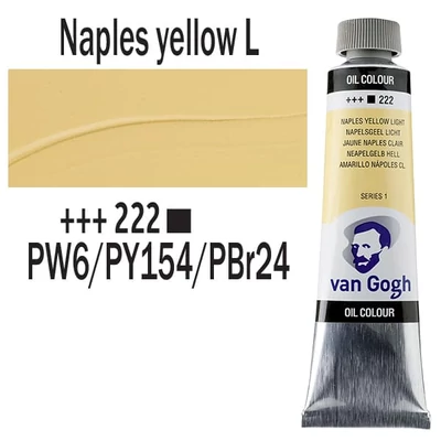 Talens Van Gogh olajfesték, 40 ml - 222, naples yellow light