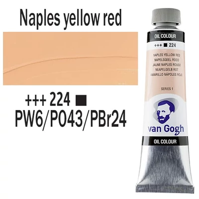 Talens Van Gogh olajfesték, 40 ml - 224, naples yellow red