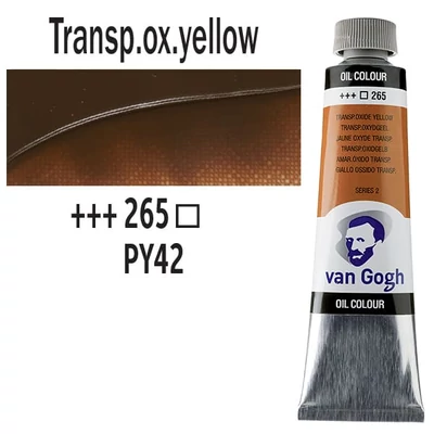 Talens Van Gogh olajfesték, 40 ml - 265, transparent oxide yellow