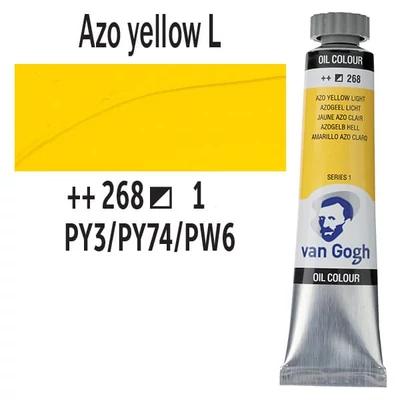 Talens Van Gogh olajfesték, 20 ml - 268, azo yellow light