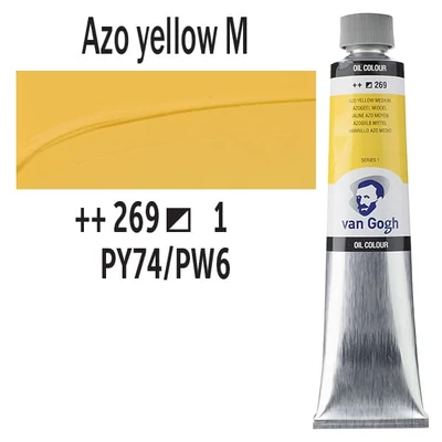 Talens Van Gogh olajfesték, 200 ml - 269, azo yellow medium