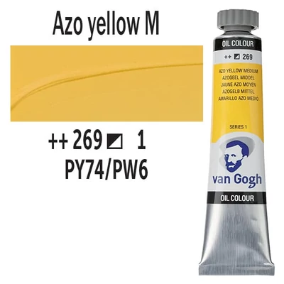 Talens Van Gogh olajfesték, 20 ml - 269, azo yellow medium