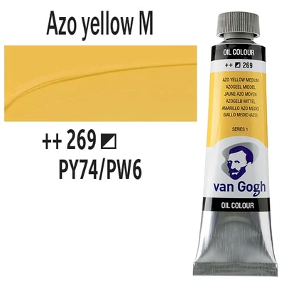 Talens Van Gogh olajfesték, 40 ml - 269, azo yellow medium