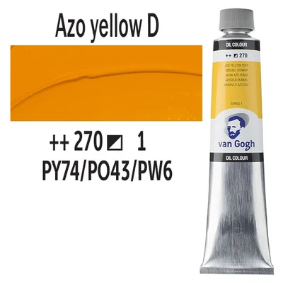 Talens Van Gogh olajfesték, 200 ml - 270, azo yellow deep