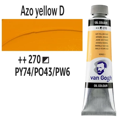 Talens Van Gogh olajfesték, 40 ml - 270, azo yellow deep
