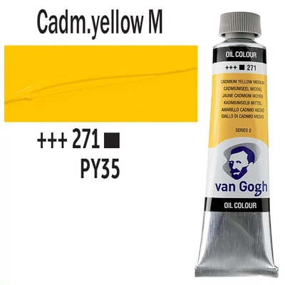Talens Van Gogh olajfesték, 40 ml - 271, cadmium yellow medium