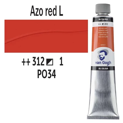 Talens Van Gogh olajfesték, 200 ml - 312, azo red light