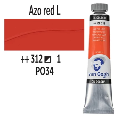 Talens Van Gogh olajfesték, 20 ml - 312, azo red light