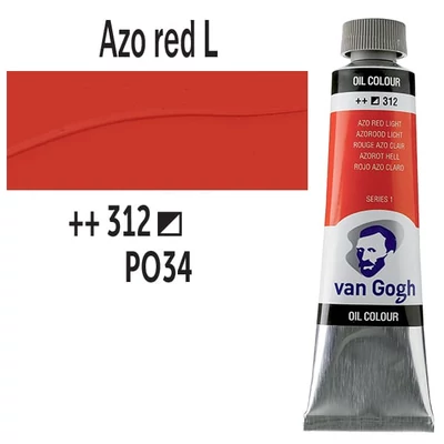 Talens Van Gogh olajfesték, 40 ml - 312, azo red light