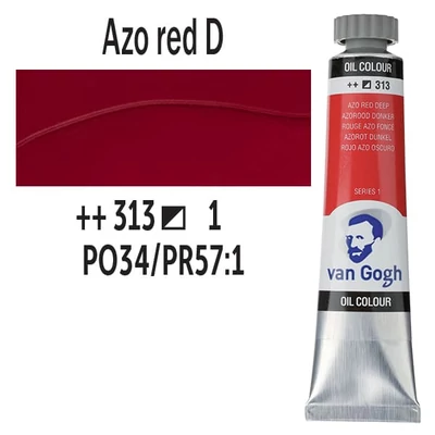 Talens Van Gogh olajfesték, 20 ml - 313, azo red deep